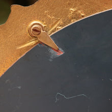 Load image into Gallery viewer, Antique French Art Deco Vanity Mirror with Brass Fan Shaped Frame. B12877
