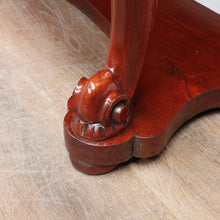 Load image into Gallery viewer, Antique Victorian Mahogany Duchess Dressing Table with Oval Mirror and Carved Supports. B13051
