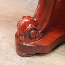 Load image into Gallery viewer, Antique Victorian Mahogany Duchess Dressing Table with Oval Mirror and Carved Supports. B13051
