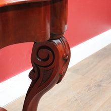 Load image into Gallery viewer, Antique Victorian Mahogany Duchess Dressing Table with Oval Mirror and Carved Supports. B13051
