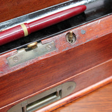 Load image into Gallery viewer, Antique English Mahogany Stationery Cabinet with Compendium Interior. B12879
