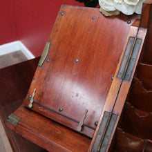 Load image into Gallery viewer, Antique English Mahogany Stationery Cabinet with Compendium Interior. B12879
