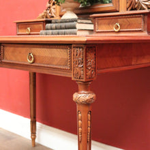 Load image into Gallery viewer, x SOLD Antique French Inlay Dressing Table, 2 Trinket Drawers, 2 Larger Drawers and Mirror. B12431

