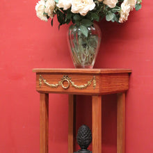 Load image into Gallery viewer, Antique French Cherrywood Bedside Table or Lamp Table, Paris, With Brass Feet. B12422
