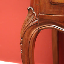 Load image into Gallery viewer, Antique French Mahogany and Marble Bedside Cabinet, Hall, Lamp or Side Table B11628
