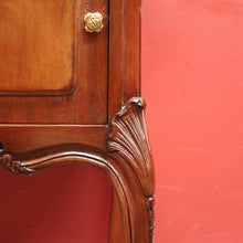 Load image into Gallery viewer, Antique French Mahogany and Marble Bedside Cabinet, Hall, Lamp or Side Table B11628
