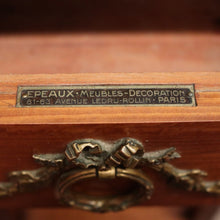 Load image into Gallery viewer, Antique French Cherrywood Bedside Table or Lamp Table, Paris, With Brass Feet. B12422
