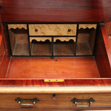Load image into Gallery viewer, Antique English Mahogany Desk - 14 Drawer Leather Writing Surface Desk. B12435
