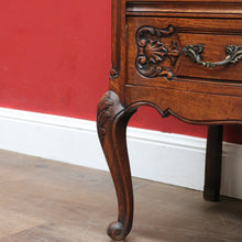 Load image into Gallery viewer, x SOLD Antique French Writing Bureau with Shaped Drawer Fronts Brass Handles Internal Drawers and Scroll Feet. B12738
