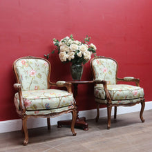 Load image into Gallery viewer, Pair of Vintage European Walnut Louis XV Style Bergère Armchairs. B13116
