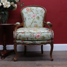 Load image into Gallery viewer, Pair of Vintage European Walnut Louis XV Style Bergère Armchairs. B13116
