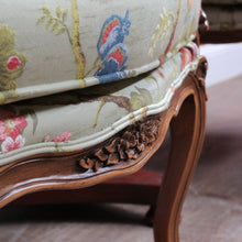 Load image into Gallery viewer, Pair of Vintage European Walnut Louis XV Style Bergère Armchairs. B13116
