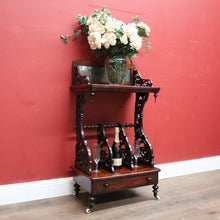 Load image into Gallery viewer, Antique English Rosewood Canterbury, Music Cabinet with Mirror Backboard. B12330
