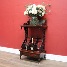 Load image into Gallery viewer, Antique English Rosewood Canterbury, Music Cabinet with Mirror Backboard. B12330
