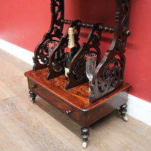 Load image into Gallery viewer, Antique English Rosewood Canterbury, Music Cabinet with Mirror Backboard. B12330
