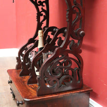 Load image into Gallery viewer, Antique English Rosewood Canterbury, Music Cabinet with Mirror Backboard. B12330
