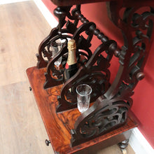 Load image into Gallery viewer, Antique English Rosewood Canterbury, Music Cabinet with Mirror Backboard. B12330
