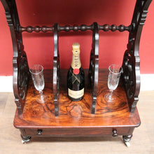Load image into Gallery viewer, Antique English Rosewood Canterbury, Music Cabinet with Mirror Backboard. B12330
