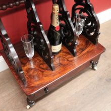 Load image into Gallery viewer, Antique English Rosewood Canterbury, Music Cabinet with Mirror Backboard. B12330
