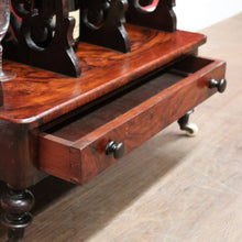 Load image into Gallery viewer, Antique English Rosewood Canterbury, Music Cabinet with Mirror Backboard. B12330
