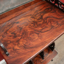 Load image into Gallery viewer, Antique English Rosewood Canterbury, Music Cabinet with Mirror Backboard. B12330
