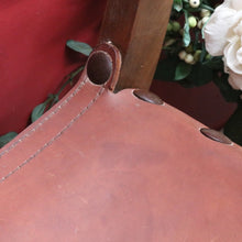 Load image into Gallery viewer, Vintage Italian Savonarola Style Leather Seat Chair with Carved Coat of Arms. B13098
