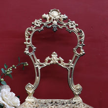 Load image into Gallery viewer, Vintage Italian Gilt Cast Metal Dressing Table Chair or Hall Chair. B13071
