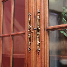 Load image into Gallery viewer, Antique French Walnut Two Door Bookcase or China Cabinet. Four Shelves. B12428
