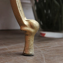 Load image into Gallery viewer, Vintage Italian Gilt Cast Metal Dressing Table Chair or Hall Chair. B13072
