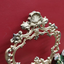 Load image into Gallery viewer, Vintage Italian Gilt Cast Metal Dressing Table Chair or Hall Chair. B13072
