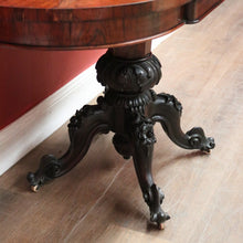 Load image into Gallery viewer, Antique French Rosewood D-end Lamp Table or Centre / Sofa / Side Table. B12436
