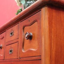Load image into Gallery viewer, Antique Australian Cedar Chest of Drawers with Mother of Pearl Handles. B13094

