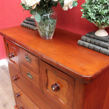 Load image into Gallery viewer, Antique Australian Cedar Chest of Drawers with Mother of Pearl Handles. B13094
