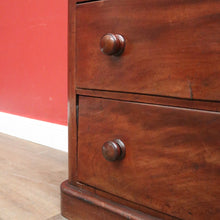 Load image into Gallery viewer, Antique Australian Cedar Chest of Drawers - Three Graduating Drawer Cupboard. B2437
