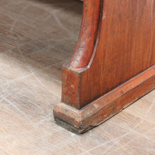 Load image into Gallery viewer, Antique Australian Mahogany Church Pew Hall or Verandah Bench Seat. B13118
