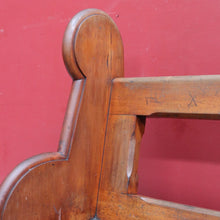 Load image into Gallery viewer, Antique Australian Mahogany Church Pew Hall or Verandah Bench Seat. B13118
