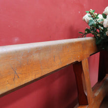 Load image into Gallery viewer, Antique Australian Mahogany Church Pew Hall or Verandah Bench Seat. B13118
