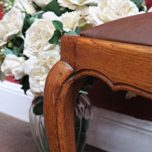 Load image into Gallery viewer, Antique French Hall or Office Chair with Turned H Stretcher Scroll Feet Ornate Splat Back and Padded Seat. B12814
