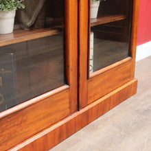 Load image into Gallery viewer, Antique Australian Cedar Glazed Two Door Bookcase or China Cabinet. B13107
