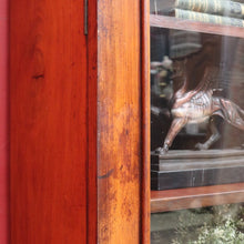 Load image into Gallery viewer, Antique Australian Cedar Glazed Two Door Bookcase or China Cabinet. B13107
