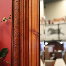 Load image into Gallery viewer, A Pair of Antique French Pine Frame Bevelled Edge Mirrors. B12438
