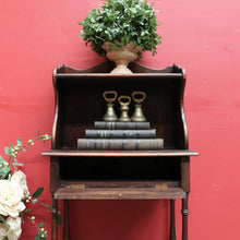 Load image into Gallery viewer, Antique English Oak Bedside Cabinet with Secret Compartment and Open Shelving. B13100
