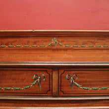 Load image into Gallery viewer, x SOLD Antique French Walnut Ladies Desk with Hand-painted detail and brass handles. B12337
