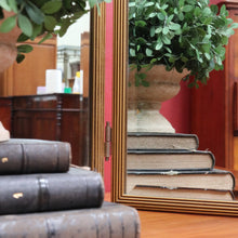 Load image into Gallery viewer, Antique Tri-fold Dressing Table Mirror, Bevelled Glass, Decorative Gilt Detail. B13099
