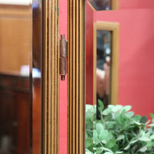 Load image into Gallery viewer, Antique Tri-fold Dressing Table Mirror, Bevelled Glass, Decorative Gilt Detail. B13099

