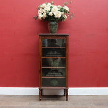 Load image into Gallery viewer, Antique English Mahogany Double Sided Shop Display China Cabinet. B13091
