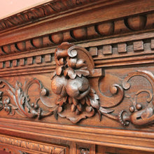 Load image into Gallery viewer, x SOLD Antique French Oak Bookcase, China Cabinet or Display Cupboard. Glass Doors. B12444

