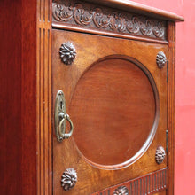 Load image into Gallery viewer, Antique English Mahogany Double Sided Shop Display China Cabinet. B13091
