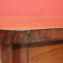 Load image into Gallery viewer, Antique English Sewing Table / Hall Table, Rosewood, Carved Flowers to the Legs. B12447
