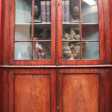Load image into Gallery viewer, Antique Georgian Corner Cabinet, Glass Door to Upper Section. B12445

